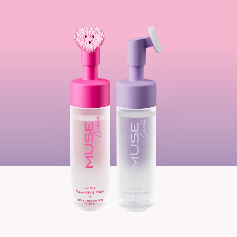 Spumă de curățare 2-în-1 – Violet – MUSE Cosmetics RO