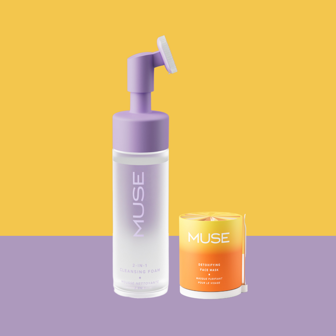 2-in-1 Cleansing Foam + Detoxifying Face Mask